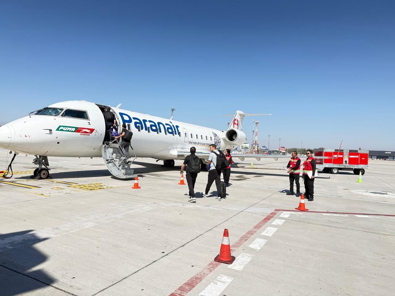 AIRSEC participó en nueva operación charter internacional en el Aeropuerto Arturo Merino Benítez