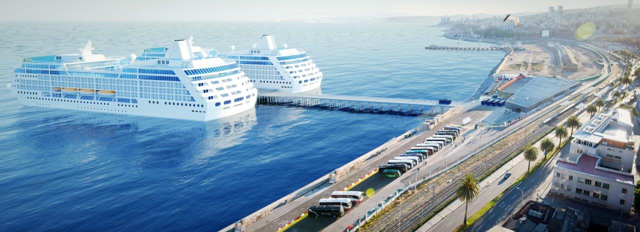 AGUNSA delivers proposal to construct an exclusive cruise Vessel berth in Valparaiso.